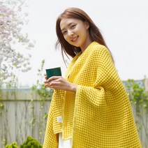 대형 와플비치타올 바스타올 물놀이수건 캠핑수건 샤워가운, 03. 비치와플 옐로우
