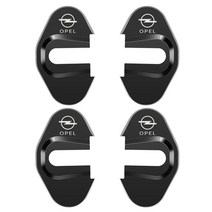 자동차부품 4개/대 자동차 도어 잠금 보호 커버 Opel Mokka OPC Zafira Antara 액세서리 스타일링, 06 black 4pcs