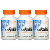 닥터스베스트 다이제스티브 엔자임 효소 아밀라아제 베지캡슐 90정 x 3통 세트상품, 1통
