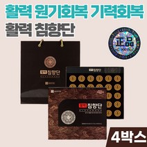 종근당건강 활력침향단 남성 여성 활력 노인 원기 기력회복영양제 감사 선물, 4박스, 112.5g