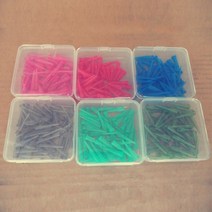 에폭시 100pcs 10G ~ 30G TT 디스펜스 접착제 팁 모듬 된 플라스틱 원추형 Smoothflow 테이퍼 바늘 W 액체, 14 22g