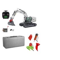 굴착기 RC카 불도저 Kabolite 유압 굴삭기 모델 오일 없음 쉽고 빠른 으로 준비 최신 1/18 스케일 K961-100/K961-100S, [01] K961-100S Green Claw