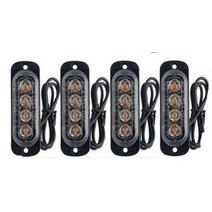 무선 트럭 테일라이트 경고등 후미등 스트로브 경고등 저렴한 스트로브 그릴 깜박이는 바, 4개, 4300k