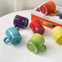 르 쿠르제 350ml 머그컵 6종 레인보우세트