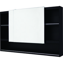영원바스 오픈 슬라이드 욕실장, 800(H)x1500(W)x190(D), 설치, 블랙