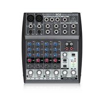 Behringer xenyx 802 6 채널 믹서 미니 앰프 무대 성능 및 스튜디오를 위한 130db 다이나믹 레인지, 없음