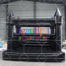 Moonwalk-상업 풍선 바운스 캐슬 점퍼 pvc 블랙 웨딩 하우스