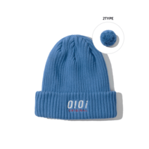 OIOI 오아이오아이 OI LOGO BALL BEANIE BLUE