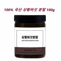 100% 국내산 국산 뽕나무 상황버섯 참나무 상황버섯 분말 가루 파우더 상황버섯 추출물 티백 고급 버섯 100g