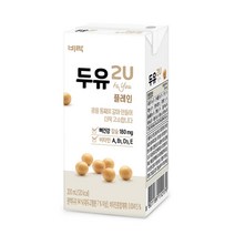 [비락] 두유 2U 플레인 200ml 48개입, 24개입