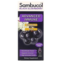 비타민C Black Elderberry Syrup Advanced Immune Vitamin C Zinc Natural Berry(120ml)
