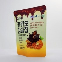 제주도 특산품 과일칩 제주 카카오 감귤칩 (파우치) 25g x 4개