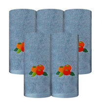 송월타월 한가위 감 타월 130g 30수 면사, 스카이블루, 10개