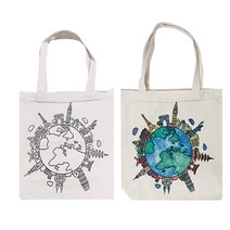 신밧드몰 컬러링 에코백 랜드마크 - 에코백 만들기 패브릭마카 패브릭아트 그리기에코백 DIY 집콕놀이