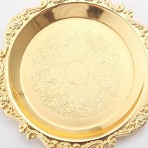 카페쟁반 실버 골드 인테리어 접시 쟁반, 골드(3043G)