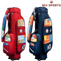 엠유 정품 905M 여성용 캐디백 (네이비 레드), 네이비