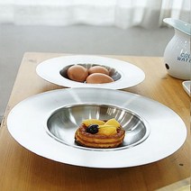 싸고예쁜그릇 오므라이스 카레담기 좋은 클레어 UFO 접시 2size KI+01353EA ea