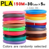 쓰리디펜 3D펜 3D펜세트 3D 펜 인쇄 재료용 PLA 필라멘트 1020 롤 냄새 없음 안전한 플라스틱 리필 프린터 펜용 10M 직경 175mm 200M, 150M 30 Color PLA, 3.150M 30 색상 PLA