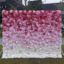 화이트 버건디 장미 모란 롤업 천 5D 꽃 벽 패브릭 걸이식 커튼 녹색 식물 벽 파티 웨딩 배경 장식 소품, 52.A11 - 1.5mX1.5m