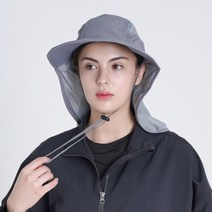 에이빅 UV 자외선차단 등산 모자 낚시 햇빛차단 여름 플랩캡, 그레이
