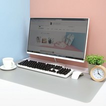 [리빙채움] 사무실 데일리 듀얼컬러 양면 가죽 데스크 패드 WIDE_G42CE87, CU리채 공베상 재입고 블루-핑크, CU리채 공베상 재입고 본상품선택