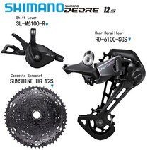 시마노 변속기 DEORE 후방 드레일러 SLM6100R 기어 레버 12 단 RDM6100 SUNSHINE HG 50 52T 카세트 스프로킷 CNM6100 체인 부품, 3.M6100N - 52T