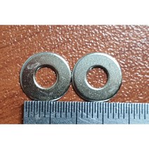 [볼트] 평와셔 M4 내경4.4 외경9.6mm 두께0.8 철 니켈도금 500개
