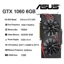 추천제품ASUS GeForce GTX 1060 3G 5G 6G 8008MHz PCI-E 3.0x16 GDDR5 160-92bit NVIDIA 비디오 카드 데스, 01 ASUS 1060 6G