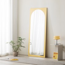 블라썸 파손방지 강화 아치형 타원형 전신거울 2size, 블라썸 700, 타원형_크림화이트, 거치대 추가