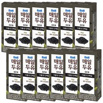매일유업 매일두유 검은콩, 12개, 190ml