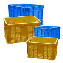 컨테이너 운반 상자 사각 플라스틱 콘티 박스 10개, 떼르떼르쿠팡 청색-10개, 떼르떼르쿠팡 본상품선택