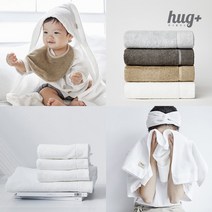 허그플러스 수건 국내산 대나무100% 타월 아토피 뱀부타월 호텔수건 타올, 흰색, 200g, 1개