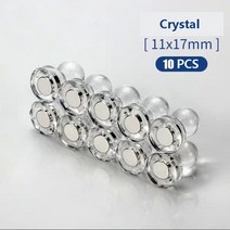 10pcs 푸시 핀 사무실 압정 강력한 네오디뮴 자석 콘 슈퍼 핀 보드 체스 마그네틱 핀, 04 10pcs crystal 17X11