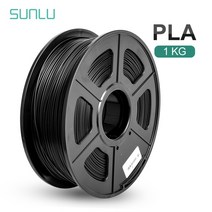 Sunlutwingkling PLA 1.75mm 필라멘트 1kg/2.2lbs 3D 프린터 용 FDM 프린터 재료 및 진공 패킹 포함 3D 펜, 09 PLA BLACK