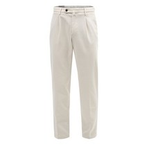 CORNELIANI 꼬르넬리아니 OFF WHITE 오프화이트 솔리드 원플릿 개버딘 팬츠 CR7PT7S10 - 오프 화이트