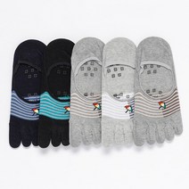 아놀드파마 남성 페이크 발가락 덧신 양말 5족 AP5139
