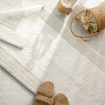 인도 핸드메이드 코튼 양면 발매트&주방매트