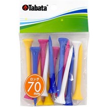 [일본 직구] 골프용품 tabata(타바타) 플러스 림 칼라 쇼트 레귤러 롱 골프티 티, 70mm길이
