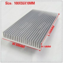 Gdstime-알루미늄 라디에이터 방열판 100x55x10MM 5 피스 세트, 한개옵션0