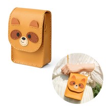 가죽공예 크로스백 너구리 동물 가방 만들기 재료 민화샵 DIY 키트