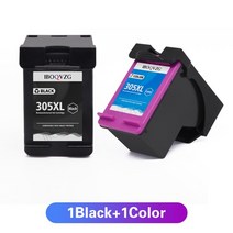 iboqvzg 305xl 호환 잉크 카트리지 교체 hp 305 xl hp305 for hp deskjet 2320 2710 2720 2730 1210 1215 프린터, 1 세트