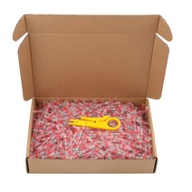 단말기 솔더 씰 열 수축 방수 버트 와이어, Blue AWG 16-14, 200PCS