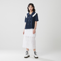 랩 펀칭 스커트 AL2WS542