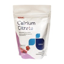 GNC 칼슘 시트레이트 500mg 30정 (소프트츄) 베리 앤 크림 Calcium Citrate Berries & Cream 30 Schews, 1개
