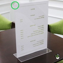 테이블 메뉴판 인쇄 만들기 투명 아크릴 식당 호텔 상점, 제품선택, 세로