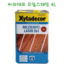 씨라데코 외부 오일스테인 방부 방충 방습 목재보호 4L, 초록5L, 4000ml