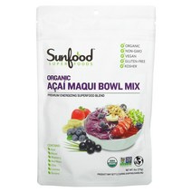 Sunfood Superfoods Organic Acai Maqui Bowl Mix 6 oz (170 g), One Color, One Size, 1개