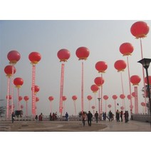 애드벌룬 에드벌룬 대형풍선 플로팅 풍선 축하 오프닝 만화 대형 옥외 광고 바닥 리프팅, 2.3미터 붉은 랜턴