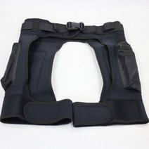 남자 웻슈트 네오프렌 잠수복 테크 반바지 잠수정 하중 무게 포켓 다리 허벅지 바지 붕대, 검은색