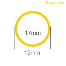 H62 튜브 파이프 외경 19mm 벽 두께 0.5mm 2mm 모세관 중공, 02 OD19 ID17_01 245mm